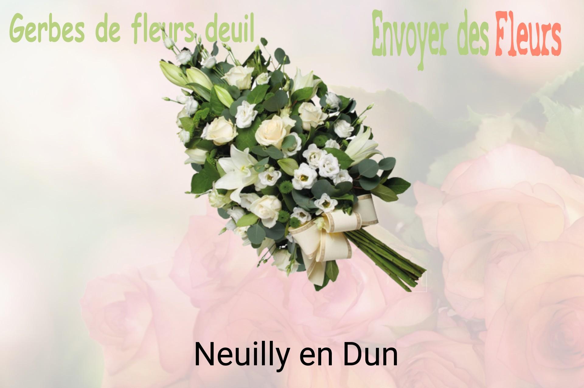 Gerbe de fleurs de deuil livrée à Neuilly-en-Dun